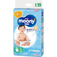 Moony Nappies Jumbo Pack Size L 54PK (9-14KG) - NEW VERSION 