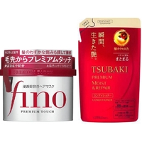 Shiseido Fino Premium Touch Hair Mask 230g + Moist & Repair Conditioner Refill 330ml 