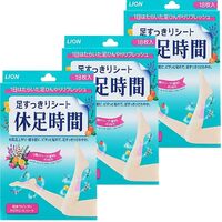 LION Relax Foot Patches 3 Packs 54 sheets (18x3)