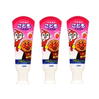 Lion Anpanman Kids Swallowable Toothpaste 3 Packs 120g (40g x 3) Strawberry