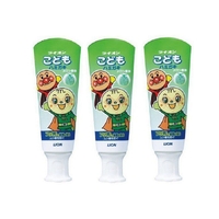 Lion Anpanman Kids Swallowable Toothpaste 3 Packs 120g (40g x 3) Melon