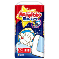Mamypoko Night Pants Size L 34PK (9-15KG) -Doraemon 哆啦A夢夜用拉拉裤