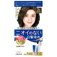 Dariya Salon de Pro Fragrance-Free Hair Colour Fast-Dye Cream for Gray Hair 5A (Deep Ash Brown )