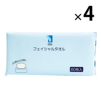 ITO Thick Cotton Disposable Facial Towels 240pcs -4Packs 抽取式棉柔洗脸巾