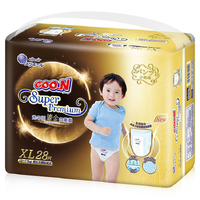 Goo.N Super Premium Pants Gold Series Size XL 28PK (12-17KG) 大王光羽鎏金