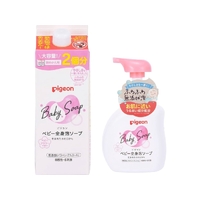 Pigeon Baby Moist with Ceramide Foam Body Wash 500ml + Refill 800ml (Flower Scent)