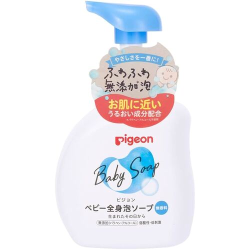 Pigeon Baby Moist with Ceramide Foam Body Wash 500ml (Unscent)