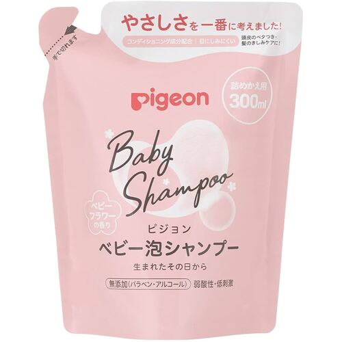 Pigeon Baby Foaming Shampoo Refill 300ml for Babies from 0m+  ( Flower Scent) 