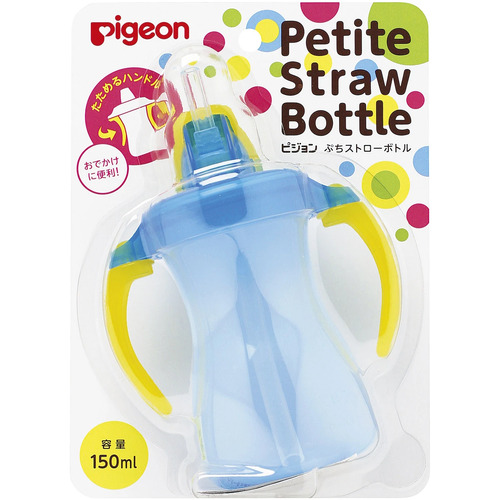 Pigeon Petite Straw Bottle 150ml BPA Free for Baby 9m+ (Aqua Blue)