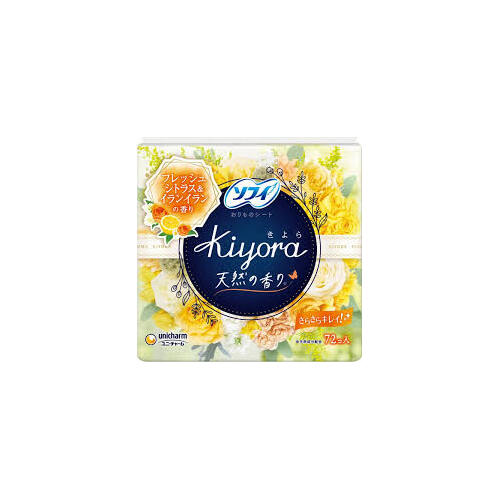 UNICHARM Sofy Kiyora Panty Liners (Ylang Ylang & Citrus) 72pcs