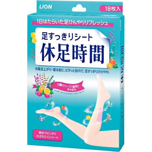 LION Relax Foot Patches 18 sheets