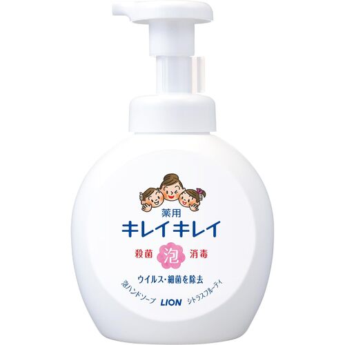 Lion Kirei Kirei Anti Bacterial Medicated Foaming Hand wash 500ml (Citrus Fruity) 水果香