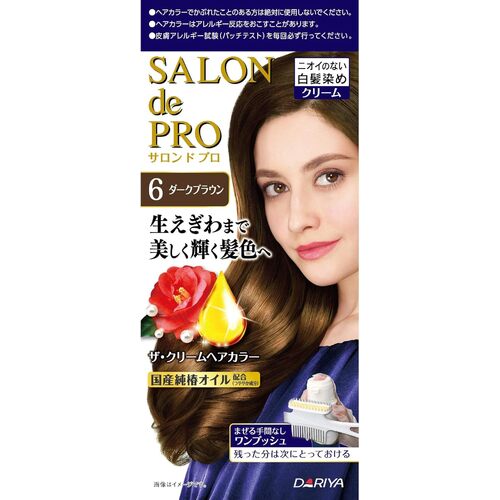 Dariya Salon de PRO Premium No Smell Hair Colour Cream 6 (Dark Brown)