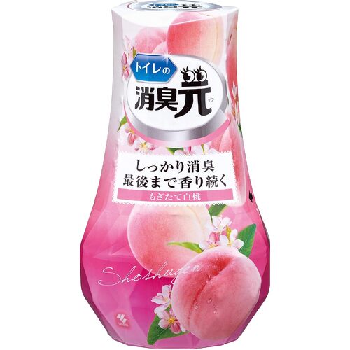 Kobayashi Liquid Room Deodorizer & Air Freshener For Toilet & Bathroom 400ml (White Peach Scent)