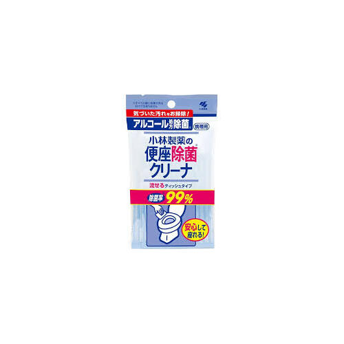 Kobayashi Toilet Seat Cleaning Wipes Anti-Bacterial Sterilization Flushable 10 Sheets