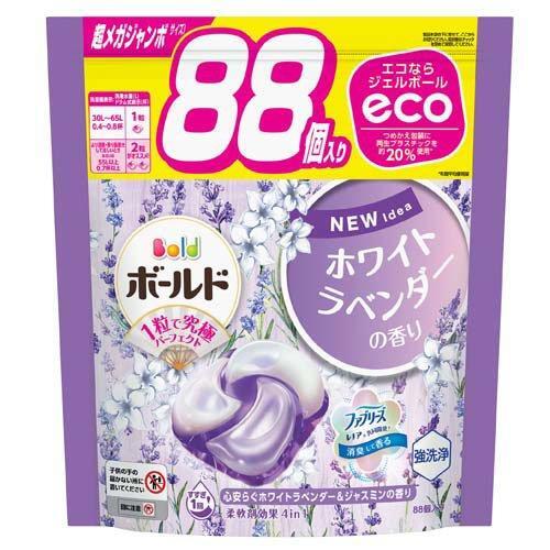 P&G Bold Hyper 4D Laundry Detergent  4-in-1 Gel Capsules White Lavender & Jasmine Scent 88pcs (Purple)