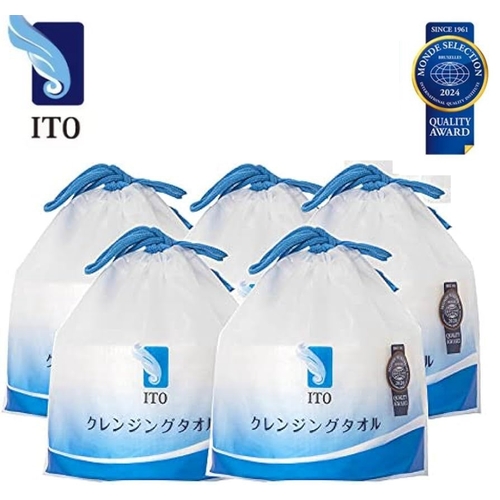 ITO Cotton Facial Towels (Disposable) 5 Rolls 350pcs (70x5) 伊藤洗脸巾