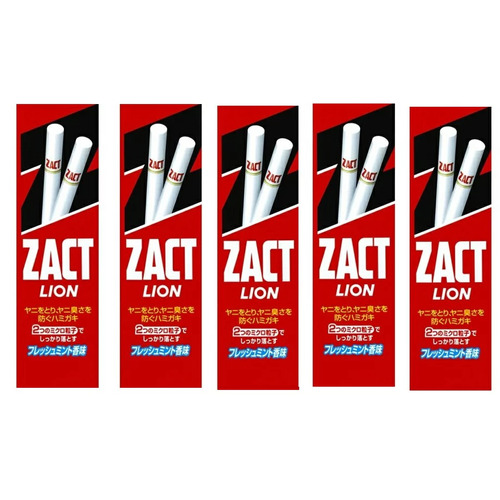 Lion Zact Toothpaste for Smokers 5 Packs 750g (150gx5) Japan Version