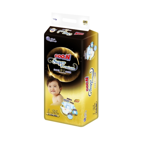 Goo.N Super Premium Nappies Gold Series Size L 9pcs (Sample Pack) 9-14KG 